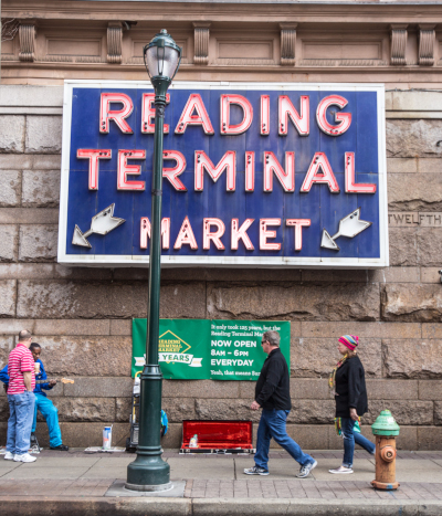 reading terminal Reading Terminal Market entrance